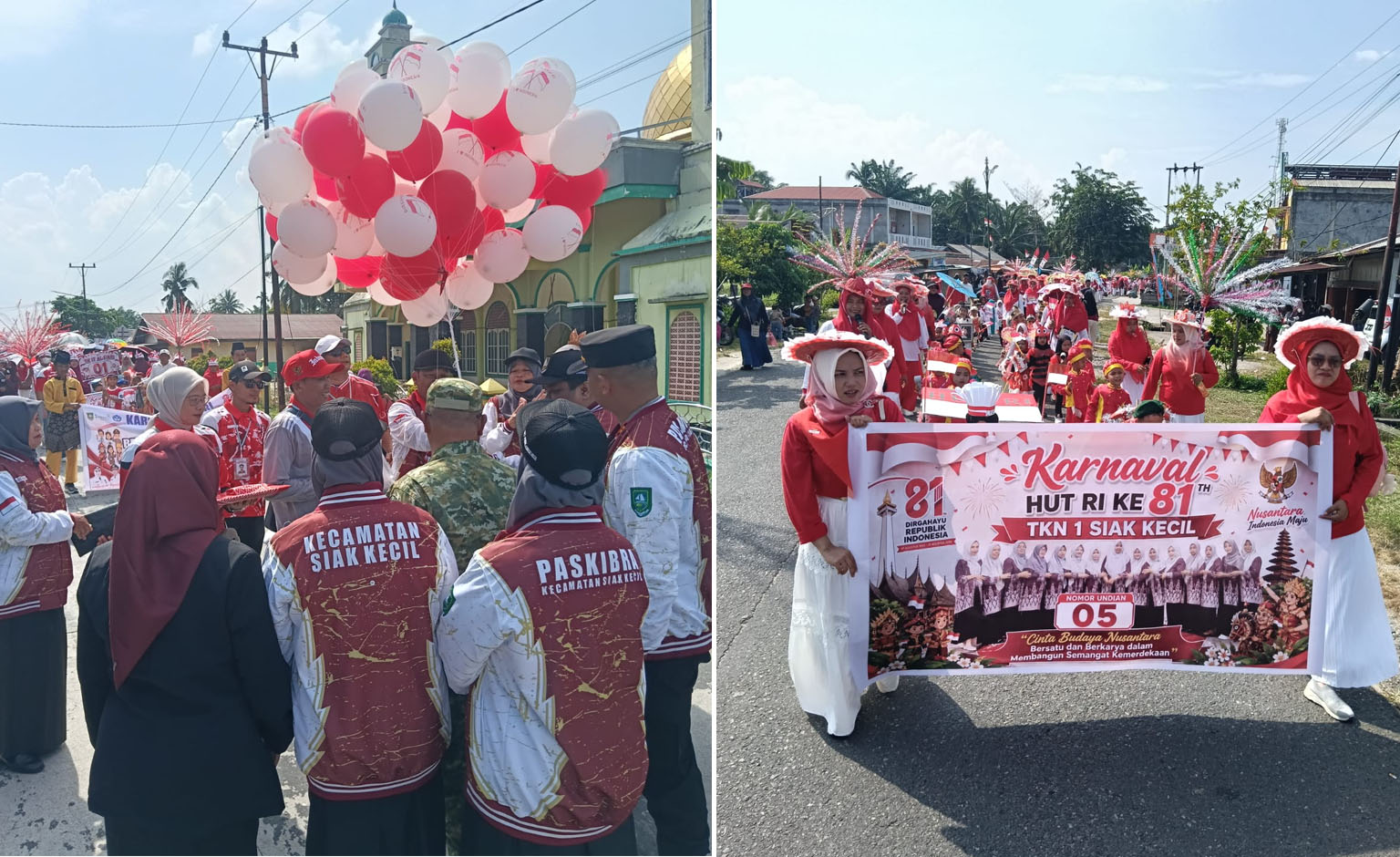 Camat Siak Kecil Lepas Karnaval Bertema Daur Ulang, Profesi dan Budaya Bangsa